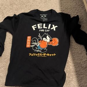 Riot Society Black Felix Mens Long Sleeve Tee